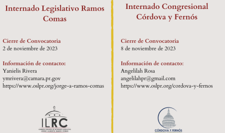 Orientación combinada del Internado Legislativo Jorge A. Ramos Comas y del Internado Congresional Córdova y Fernós