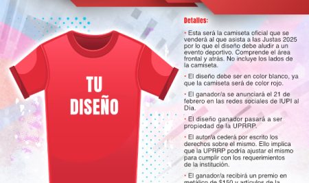 Participa del Certamen Diseña la camiseta de la IUPI pa’ las Justa