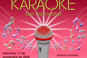 ¡El 1er Karaoke del Semestre ya está aquí! El evento será el miércoles, 17 de septiembre en el Centro Universitario La Unidad de Eventos, adscrita al Decanato de Estudiantes de la Universidad de Puerto Rico Recinto de Río Piedras, invita a los estudiantes del Recinto a participar del 1er Karaoke del Semestre. La actividad se llevará a cabo el miércoles, 17 de septiembre en la tarima principal del Centro Universitario desde las 11:30 a.m. Los espacios son limitados y los participantes deben ser del Recinto de Río Piedras. Se podrán inscribir desde las 11:00 a.m. frente a la tarima. No se permitirán canciones con lenguaje explícito sexual o con palabras soeces. Además, habrá artesanos y food trucks para el disfrute de la comunidad universitaria. ¡Los esperamos en el 1er Karaoke del Semestre! Para más información, puedes escribir un mensaje directo a las redes sociales de IUPI al Día (@iupialdia) o enviar un correo electrónico a eventos.riopiedras@upr.edu.