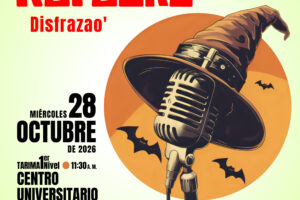 Karaoke REVISADO Ven disfrazao’ y canta sin miedo El evento será el miércoles, 28 de octubre en el Centro Universitario La Unidad de Eventos, adscrita al Decanato de Estudiantes de la Universidad de Puerto Rico Recinto de Río Piedras, invita a toda la comunidad universitaria a participar del Karaoke Disfarzao’. La actividad se llevará a cabo el miércoles, 28 de octubre en la tarima principal del Centro Universitario desde las 11:30 a.m. Los estudiantes deben ser del Recinto de Río Piedras para participar, y en esta ocasión los participantes deben estar disfrazados. No se permitirá el uso de máscaras ni canciones con lenguaje explícito sexual o con palabras soeces. Los espacios son limitados y se podrán inscribir desde las 11:00 a.m. ¡Los esperamos en el Karaoke Disfrazao’! Para más información, puede escribir un mensaje directo a las redes sociales de IUPI al Día (@iupialdia) o enviar un correo electrónico a eventos.riopiedras@upr.edu.